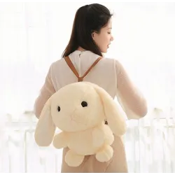 Bunny - kanin - plush leksak - kudde - liten ryggsäck - 45cm