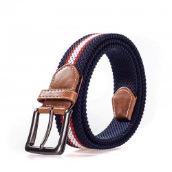 Braided bälte med metall spänne