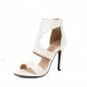 High heel sandals - ankle length - with a back zipperHigh heels