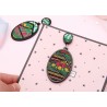 Bohemian style - oval pendant - drop earrings