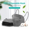 FFP2 - KN95 - protective face / mouth mask - 5-layer - reusable - grey - 10 - 100 piecesMouth masks