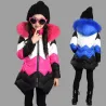 Warm down jacket - with detachable fur hoodKids