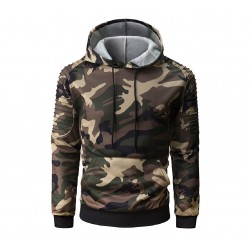 Mäns hoodie - kamouflage