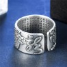 Vintage dragon ring - resizable - 990 sterling silverRings