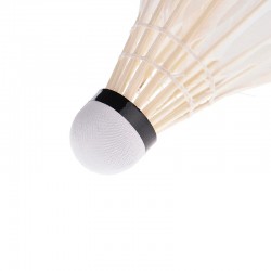 Badminton shuttlecock - white goose feather - with tube - 6pcs - 12pcs