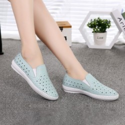 Casual loafers - slip on - with star holes