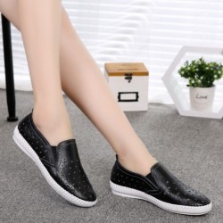 Casual loafers - slip on - with star holes