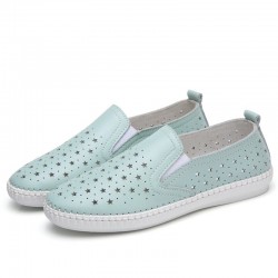 Casual loafers - slip on - with star holes