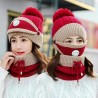 2 in 1 - knitted beanie / mask - warm protective gear