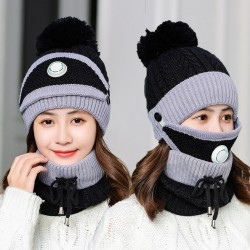 2 in 1 - knitted beanie / mask - warm protective gear