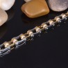 Bicycle chain bracelet - gold & silver - stainless steelBracelets