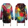 Bomber Jacket with print - pocket - zipper - hooded outwear - casual windbreaker