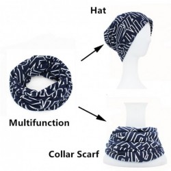 Beanie / scarf - 2 in 1 hat - with lettering design