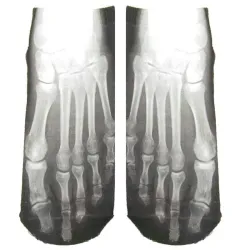 Cotton short socks - skeleton foot x-ray bones - designer breathable soft ankle socks - halloween Gifts