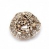 Vintage round brooch - with crystalsBrooches