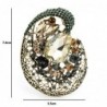 Big crystal flower - geometric broochBrooches