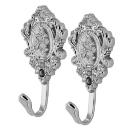 Rose pattern - curtain hooks - 2pcs