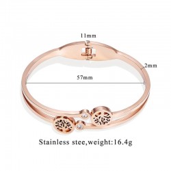 Elegant bracelet - with crystals / tree of life patternBracelets