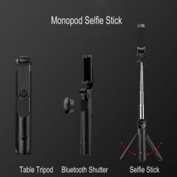 3 i 1 selfie stick stativ - utdragbart monopod med fjärrkontroll - Bluetooth