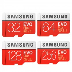 Samsung EVO Plus - minneskort - micro SD - klass 10 - U3 - TF - 32 GB / 64 GB / 128 GB / 256 GB
