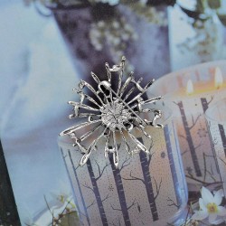 Very stylish - rhinestone crystel  brooch - give it to a love one as a gift