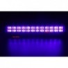Dubbelrad UV-scenljus - LED-bar - DMX - UV - 3W - för klubb/disco