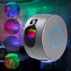 LED laserprojektor - scenljus - med fjärrkontroll - stjärnhimmel / galax / stjärnor