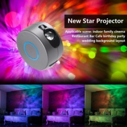 LED laserprojektor - scenljus - med fjärrkontroll - stjärnhimmel / galax / stjärnor