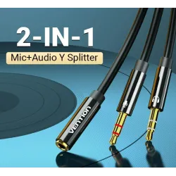 Headphone set - vention - adapter - audio 3.5mm - uniswx