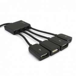 4 in 1 cable - adapter - micro USB / HUB / OTG - male to female - multifunctionalCables