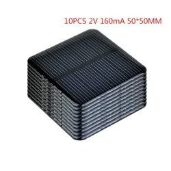 Solpanel - för laddning av smartphones / batterier - 2V - 160mA - 50 * 50 mm - 10 stycken