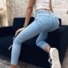 Stretch high waist jeans for women - 2021 - new skinny slim washed denim - waist lifting