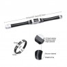 Stylish men's bracelet - stainless steel / mesh / siliconeBracelets