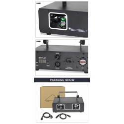 Disco / stage laser light - 2 lens projector - RGBStage & events lighting