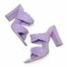 Weaved-tie - low ankle heels - open toe