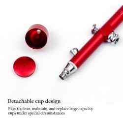 Dubbelverkande airbrush - färgsprutpistol - kit för nagelkonst / tatuering / tårtdekoration - 0,3 mm