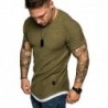 Short sleeve t-shirt - trendy wrinkled design - slim fitT-shirts