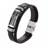 Vintage bracelet for men - stainless steel with clasp