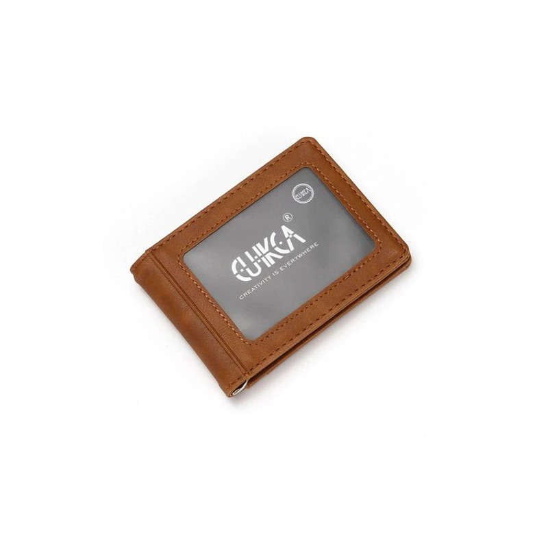 Slim leather wallet - unisex - business cards / credit cards / ID card
