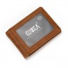 Slim leather wallet - unisex - business cards / credit cards / ID card