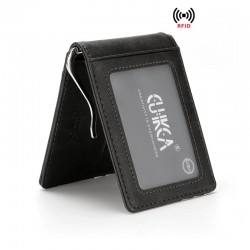 Slim leather wallet - unisex - for business / credit cards / money holder - RFID protectedWallets