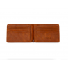 Slim leather wallet - unisex - business cards / credit cards / ID card