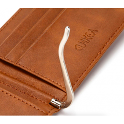 Slim leather wallet - unisex - business cards / credit cards / ID card