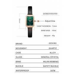 Quartz watch for ladies - stainless steel - waterproof