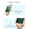 Quartz watch for ladies - stainless steel - waterproof