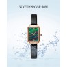 Quartz watch for ladies - stainless steel - waterproof
