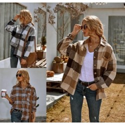 Vintage autumn plaid shirt - button up - long sleeve outfit