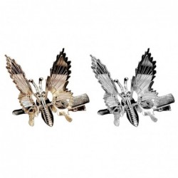 Hollow flying butterfly - metal hair clip