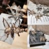Hollow flying butterfly - metal hair clip
