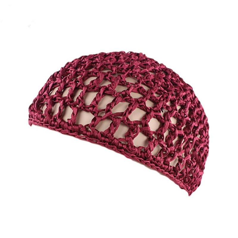 Mesh crochet cap for women - hair net - sleeping